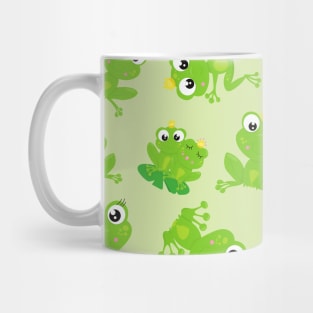 Frog Pattern, Cute Frogs, Green Frogs, Frog Prince Mug